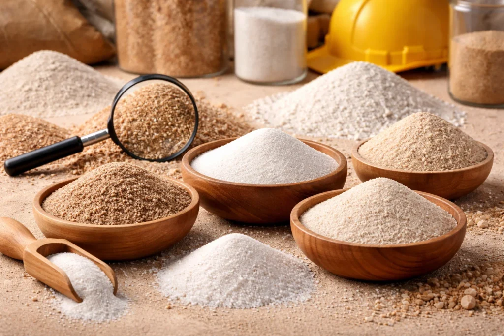 Types of Silica Sand