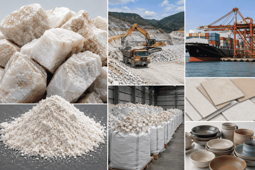 Top Feldspar Exporter in Philippines for Ceramics & Tiles Manufacturing